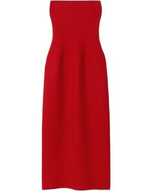 Gabriela Hearst Tube Top Dress - Red