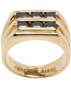 Ernest W. Baker Six-Stone Ring - Metallic