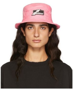 we11done Logo-Patch Bucket Hat - Black