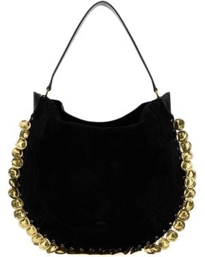 Isabel Marant Oskan Embellished Hobo Bag - Black