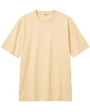 AURALEE Crew-Neck T-Shirt - Natural