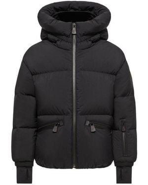 Moncler Allesaz Hooded Down Ski Jacket - Black