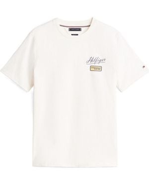 Tommy Hilfiger Logo Short Sleeve T-Shirt - White