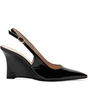 Stuart Weitzman Vinnie Sling Wedge 85 - Black