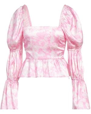 Ganni Long Sleeves Tops - Pink