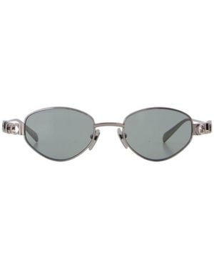 Gucci Eyewear Gg1935S Oval Logo Sunglasses - White