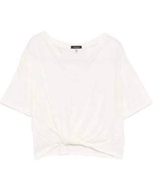 R13 Knot V-Neck T-Shirt - White