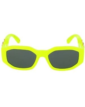 Versace Eyewear Rectangular Frame Sunglasses - Yellow