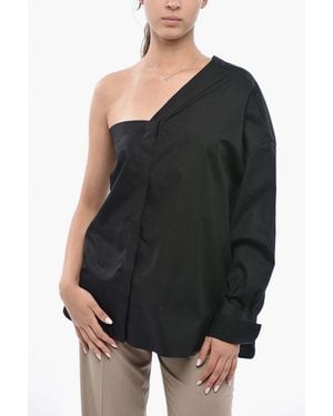 Dior One-Shoulder Blouse - Black