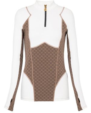 Balmain Mini Monogram Technical Top - White