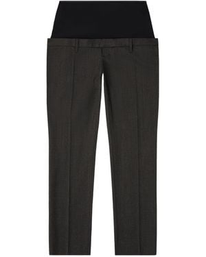 DIESEL High-Waisted Casual Trousers - Black