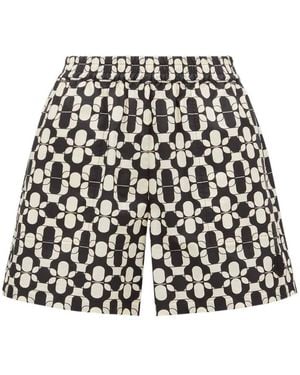 Moncler Geometric Printed Shorts - Black