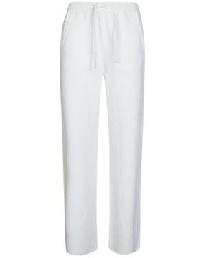 Dondup Fleece Drawstring Trousers - White