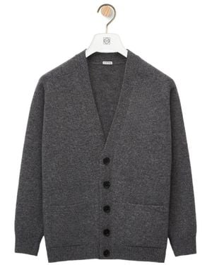 Loewe Anagram Cardigan - Gray
