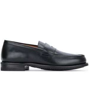 Paraboot Penny Round Toe Loafers - Black