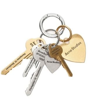 Acne Studios Heart Keys Keyring - Metallic