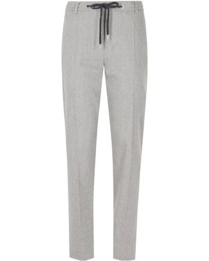 Eleventy Belt Loop Casual Pants - Gray