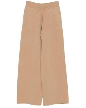 Soft Goat Knitwear Trousers - Natural