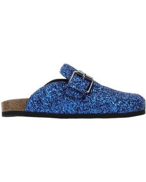 Philosophy Di Lorenzo Serafini Glittered Slip-On Sandals - Blue