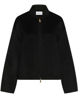 Marella Pure Wool Bomber Jacket - Black