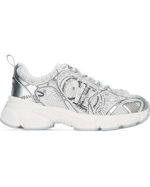 Dior Lace Up Sneakers - White