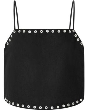 STAUD Kirra Button Details Vest - Black