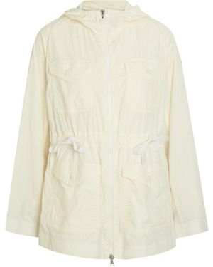 Moncler Hooded Turtleneck Jacket - White