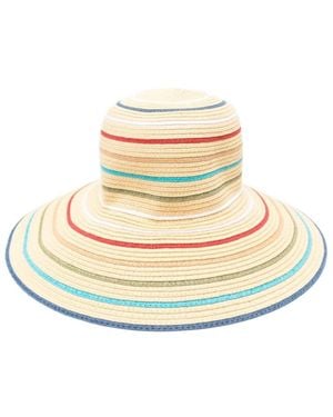 Paul Smith Multistripe Wide-Brim Hat - White