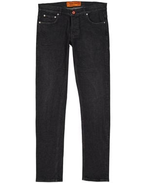 Heron Preston Logo-Print Slim-Fit Jeans - Black