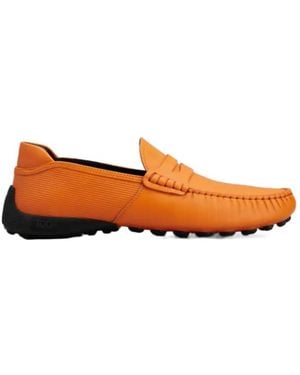 Tod's Round-Toe Loafers - Orange