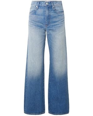 SLVRLAKE Denim Grace High-Waisted Wide-Leg Jeans - Blue