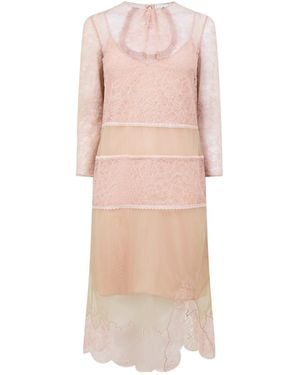 Fendi Simple Dress - Pink