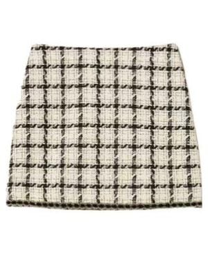 Twinset Check-Pattern Mini Skirt - Metallic