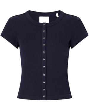 Citizens of Humanity Tabi Ribbed Jersey Cardigan - Blue