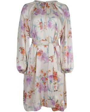 Herno Dress Made Of Satin - White