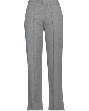 Rag & Bone Plain-Colour Flannel Straight-Leg Trousers - Grey