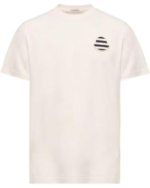 Moncler Logo Patch Crewneck T-Shirt - White