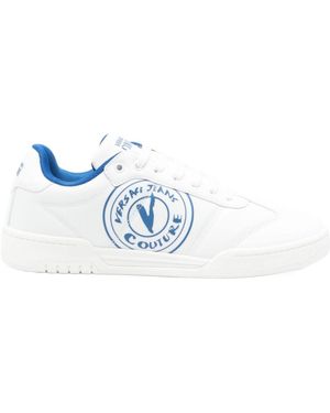 Versace Jeans Couture V-Emblem Court 88 Trainers - Blue