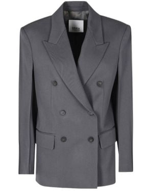 Erika Cavallini Semi Couture Double-Breasted Blazer - Grey