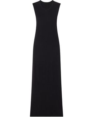 The Row Oiva Silk Maxi Dress - Black