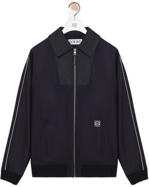 Loewe Wool-Blend Track Jacket - Blue