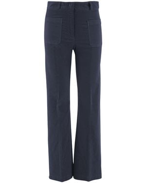 Ql2 Nina Flared Trousers - Blue