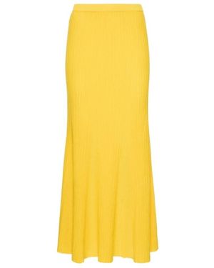 Gabriela Hearst Elastic Waist Skirt - Yellow