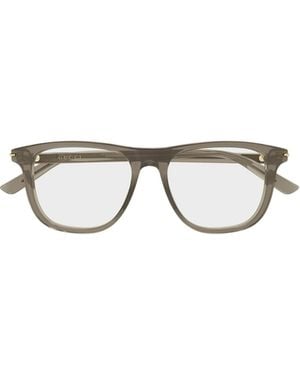Gucci Eyewear Square Frame Glasses - Metallic