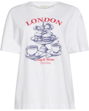 Rag & Bone Printed T-Shirt - White