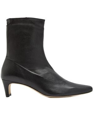 STAUD Eather Ankle Boots - Black