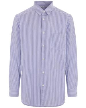 Comme des Garçons Striped Shirt - Purple