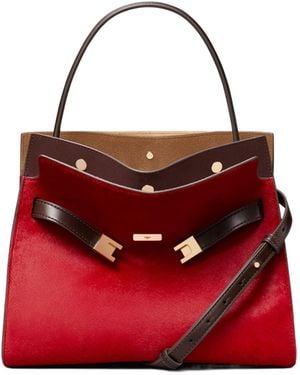 Tory Burch Lee Radziwill Small Shoulder Bag - Red