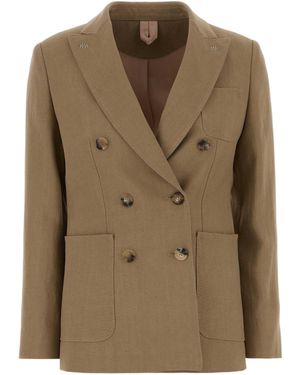Max Mara Mxmgel Double-Breasted Blazer - Green