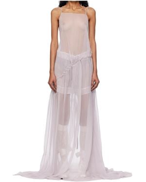 Ann Demeulemeester Neta Ruffle-Detailed Maxi Dress - Multicolour